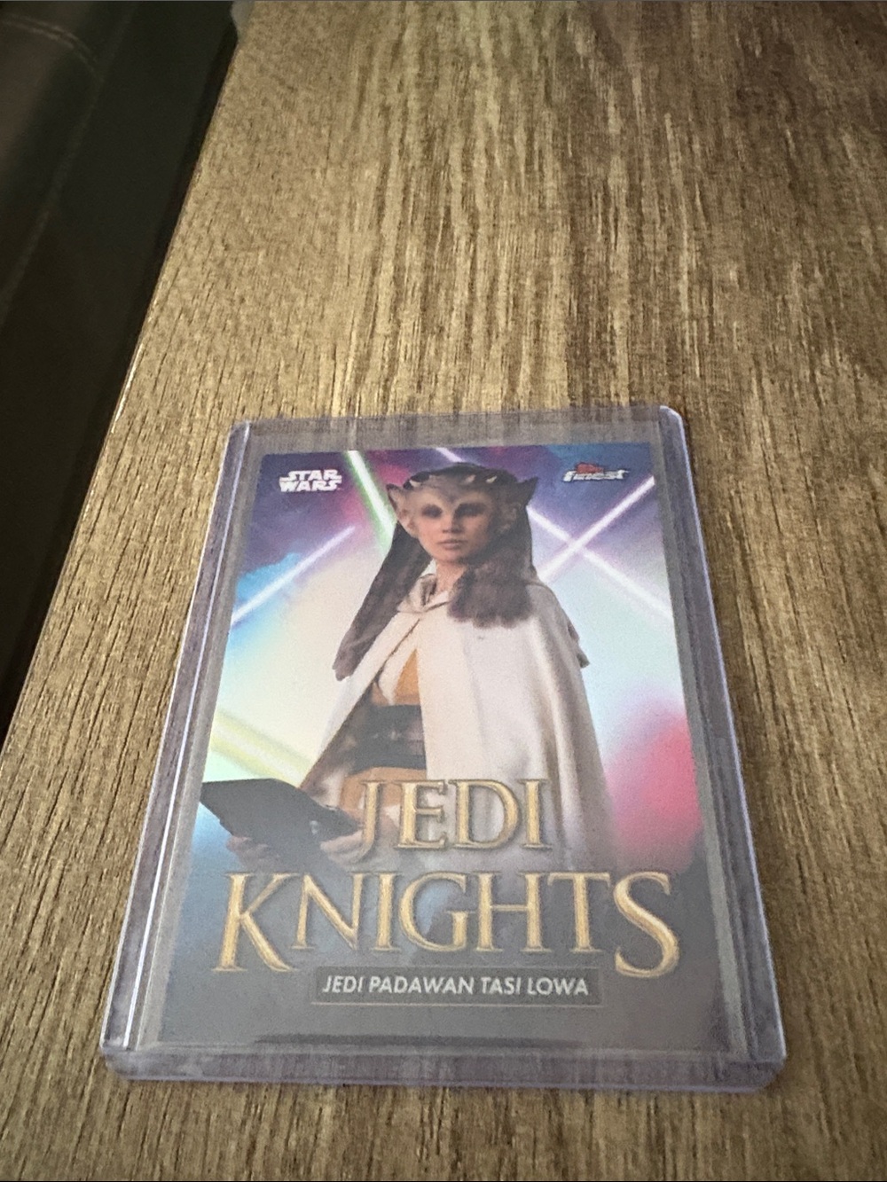 Star Wars Topps Finest Holographic Jedi Padawan Card - Tasi Lowa